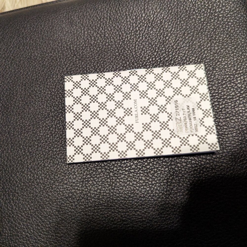 Furla clutch in gray leather with writing " light my fire " - Picture 8 of 9